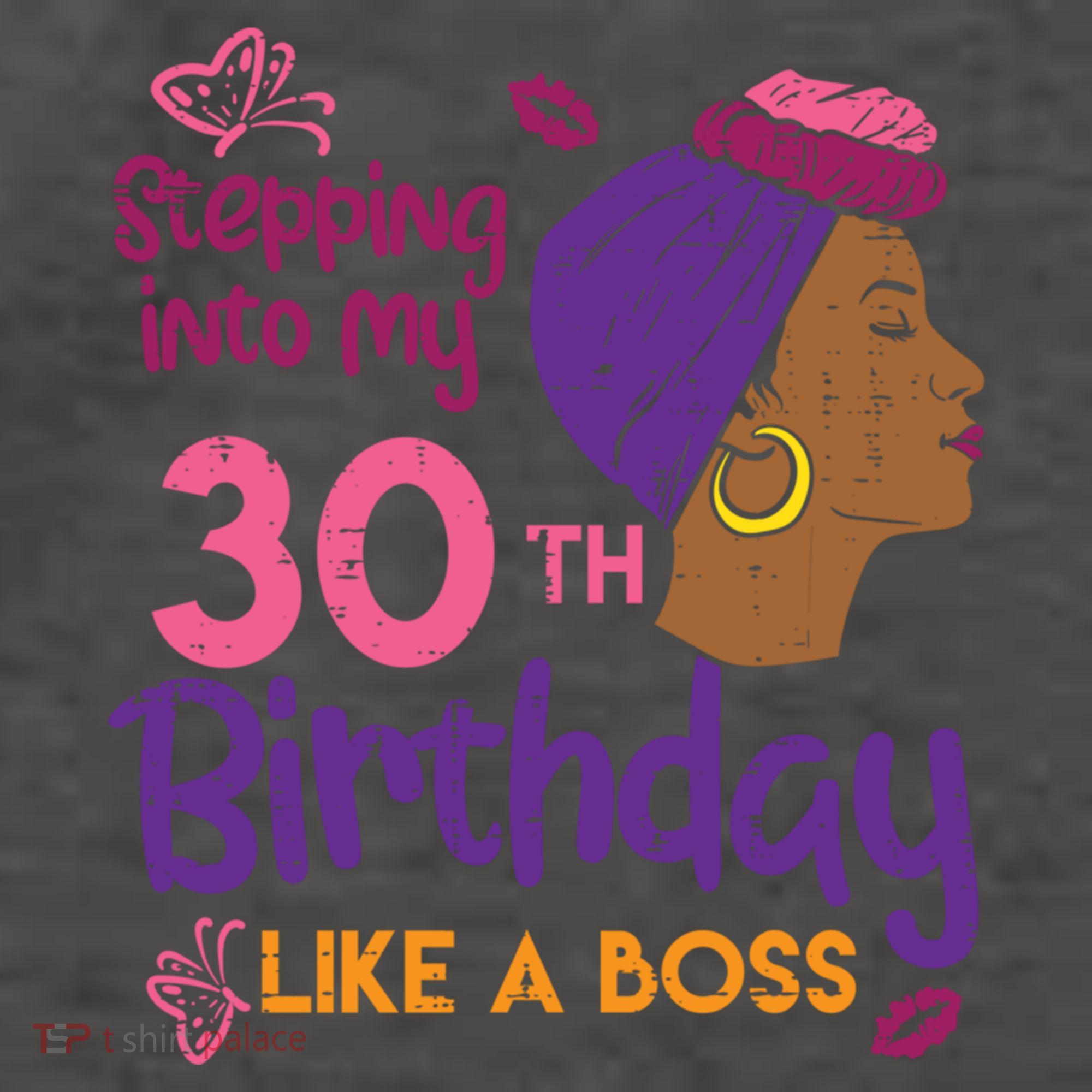 Stepping Into My 30th Birthday Melanin Black Gift Vector Backpack