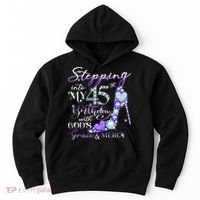 Stepping into my 45th birthday with God's grace & Mercy Hoodie thumb 0
