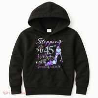 Stepping into my 45th birthday with God's grace & Mercy Kids Hoodie thumb 0