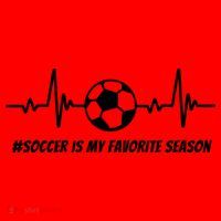 Soccer Is My Favorite Season Santa Hat thumb 1