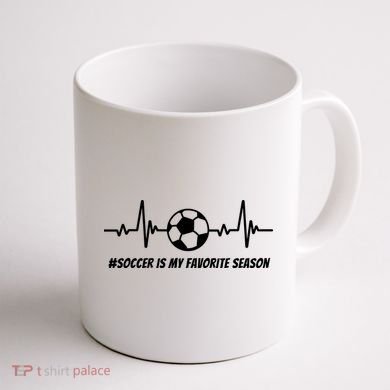 Soccer Is My Favorite Season Coffee Mug back