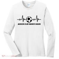 Soccer Is My Favorite Season Women's Long Sleeve Shirt thumb 0