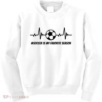 Soccer Is My Favorite Season Kids Sweatshirt thumb 0