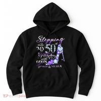 Stepping into my 50th birthday with God's grace & Mercy Hoodie thumb 0