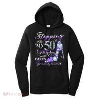 Stepping into my 50th birthday with God's grace & Mercy Women's Hoodie thumb 0