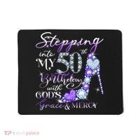 Stepping into my 50th birthday with God's grace & Mercy Mousepad thumb 0
