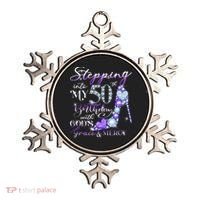 Stepping into my 50th birthday with God's grace & Mercy Ornament thumb 0