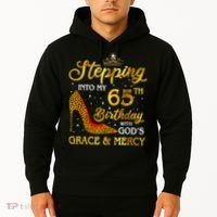 Stepping Into My 65th Birthday Gift Girl Wo 65 Year Old Hoodie thumb 2