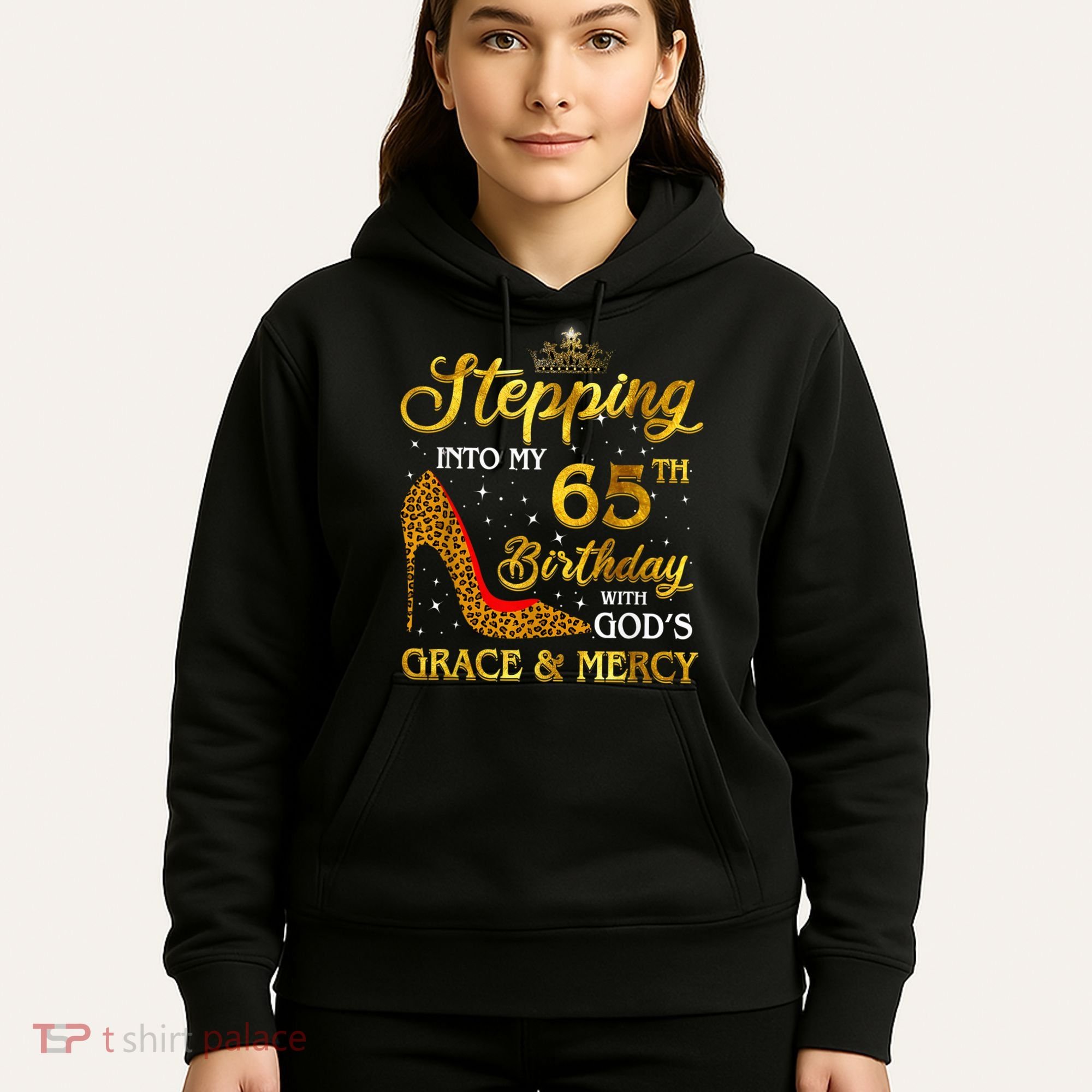 Stepping Into My 65th Birthday Gift Girl Wo 65 Year Old Hoodie