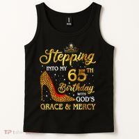 Stepping Into My 65th Birthday Gift Girl Wo 65 Year Old Tank Top thumb 2