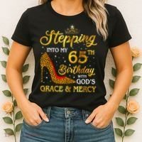 Stepping Into My 65th Birthday Gift Girl Wo 65 Year Old Women's T-Shirt thumb 2