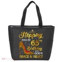 Stepping Into My 65th Birthday Gift Girl Wo 65 Year Old Tote Bag thumb 0