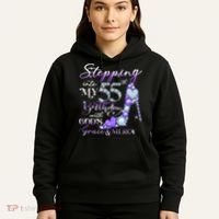 Stepping into my 55th birthday with God's grace & Mercy Hoodie thumb 5