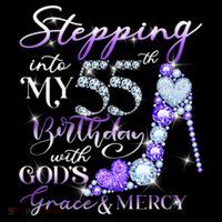 Stepping into my 55th birthday with God's grace & Mercy Women's Hoodie thumb 2