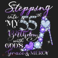Stepping into my 55th birthday with God's grace & Mercy Hat thumb 2