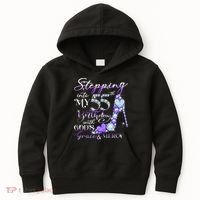 Stepping into my 55th birthday with God's grace & Mercy Kids Hoodie thumb 0
