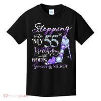 Stepping into my 55th birthday with God's grace & Mercy Kids T-Shirt thumb 0