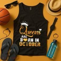 Stepping Into My October Birthday With Gods Grace And Mercy Tank Top thumb 4