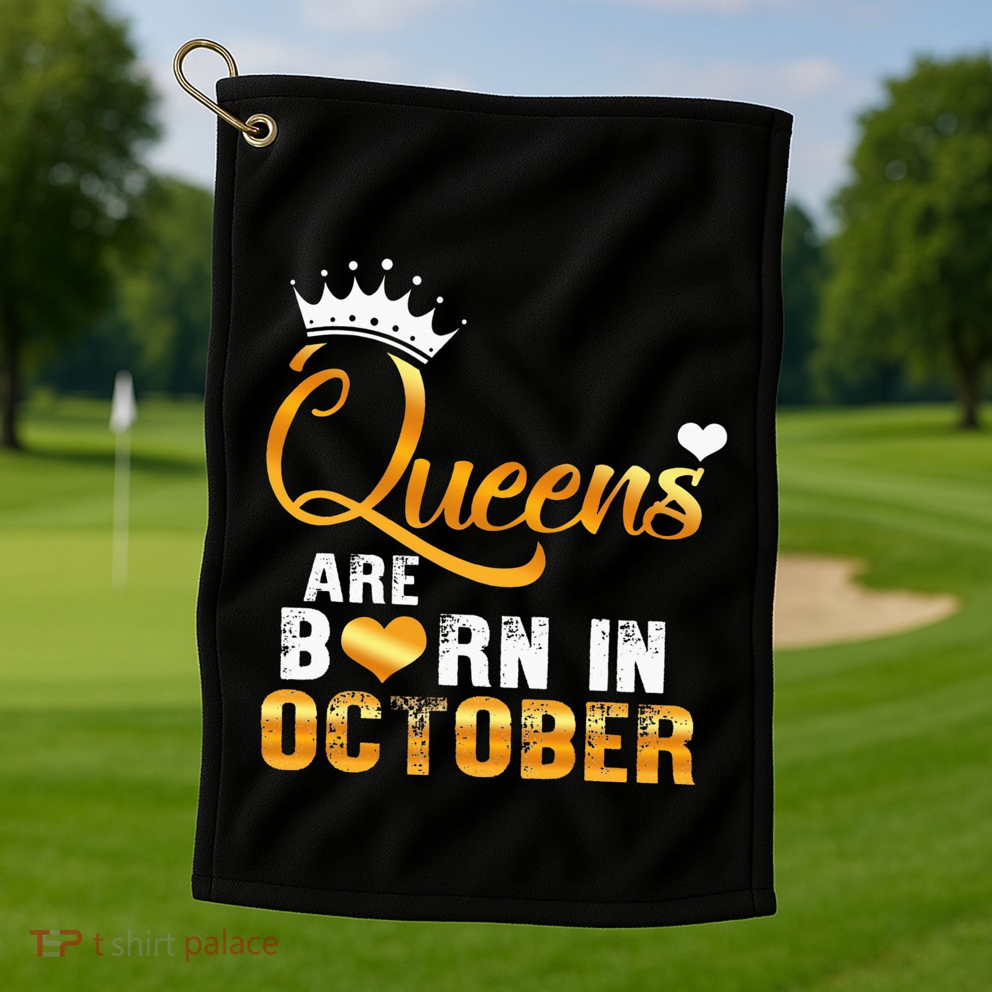 Stepping Into My October Birthday With Gods Grace And Mercy Golf Towel