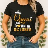 Stepping Into My October Birthday With Gods Grace And Mercy Women's T-Shirt thumb 2