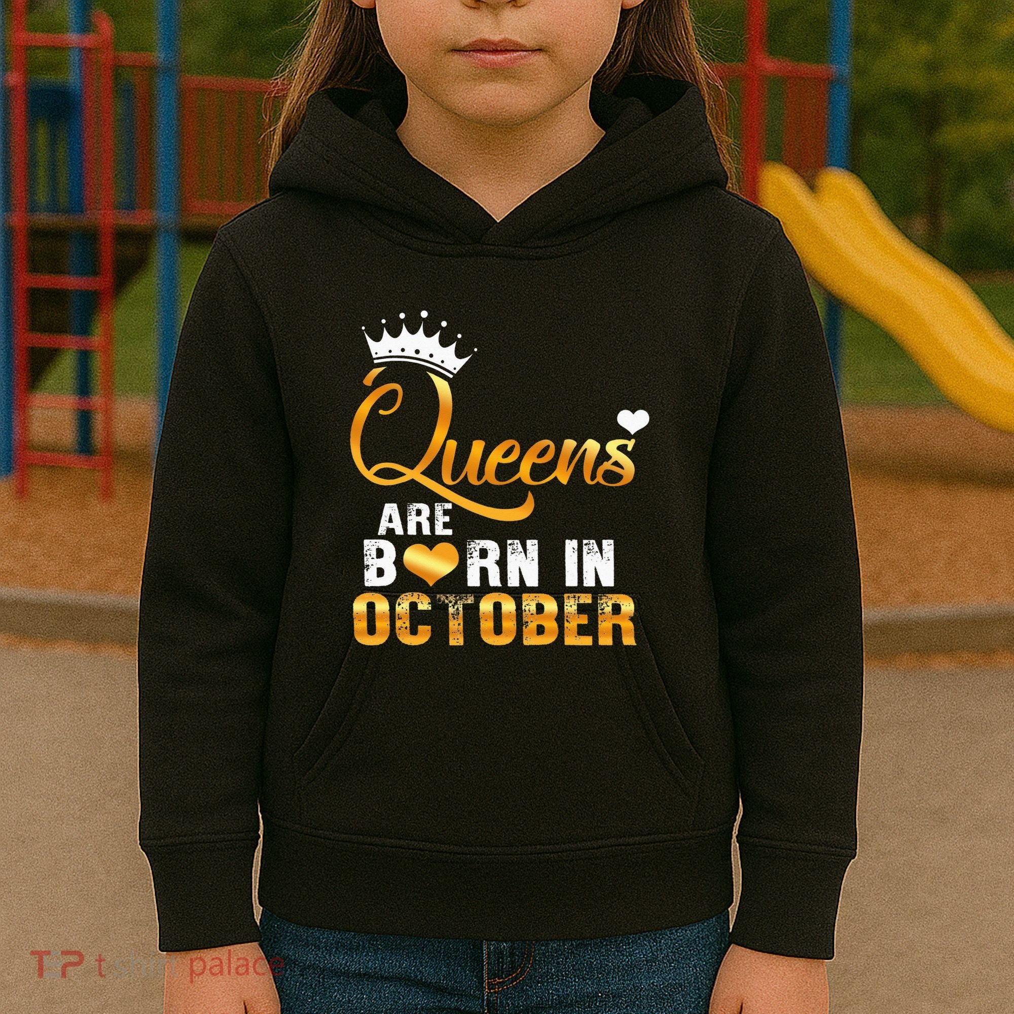 Stepping Into My October Birthday With Gods Grace And Mercy Kids Hoodie