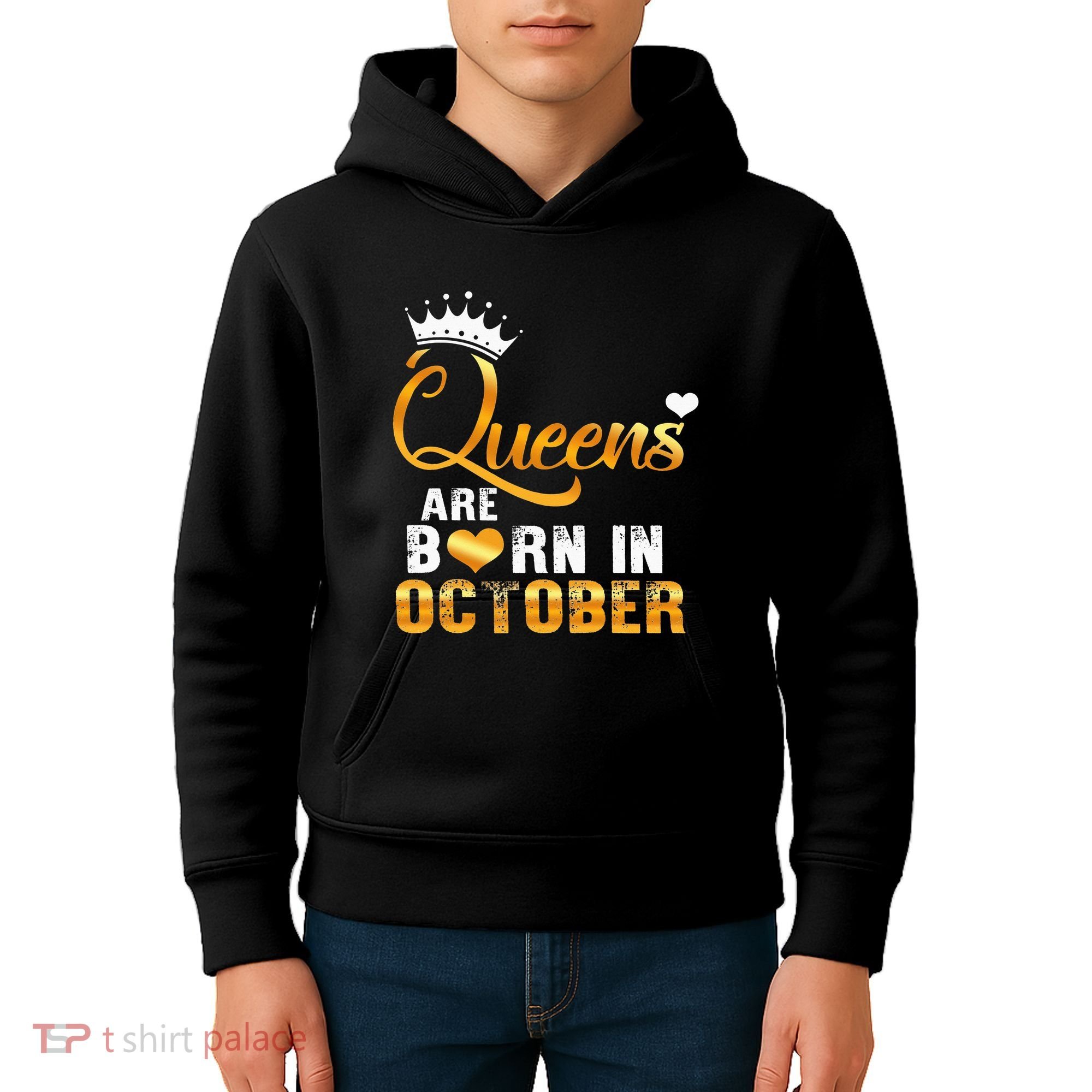 Stepping Into My October Birthday With Gods Grace And Mercy Kids Hoodie