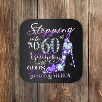 Stepping into my 60th birthday with God's grace & Mercy Coaster thumb 0