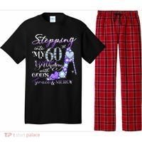 Stepping into my 60th birthday with God's grace & Mercy Pajama Set thumb 0