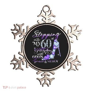 Stepping into my 60th birthday with God's grace & Mercy Ornament