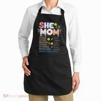 She Is Mom Christian Jesus Mother'S Day Flower Blessed Mom Apron thumb 2