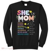 She Is Mom Christian Jesus Mother'S Day Flower Blessed Mom Sweatshirt thumb 0