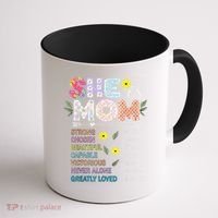 She Is Mom Christian Jesus Mother'S Day Flower Blessed Mom Coffee Mug thumb 1