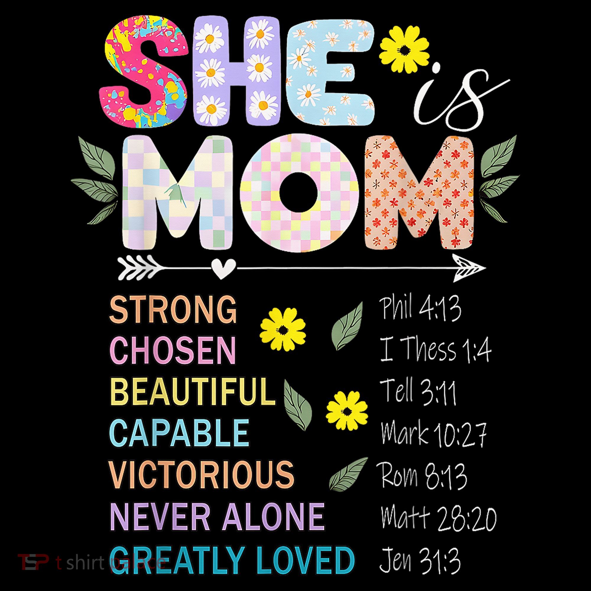 She Is Mom Christian Jesus Mother'S Day Flower Blessed Mom Coffee Mug