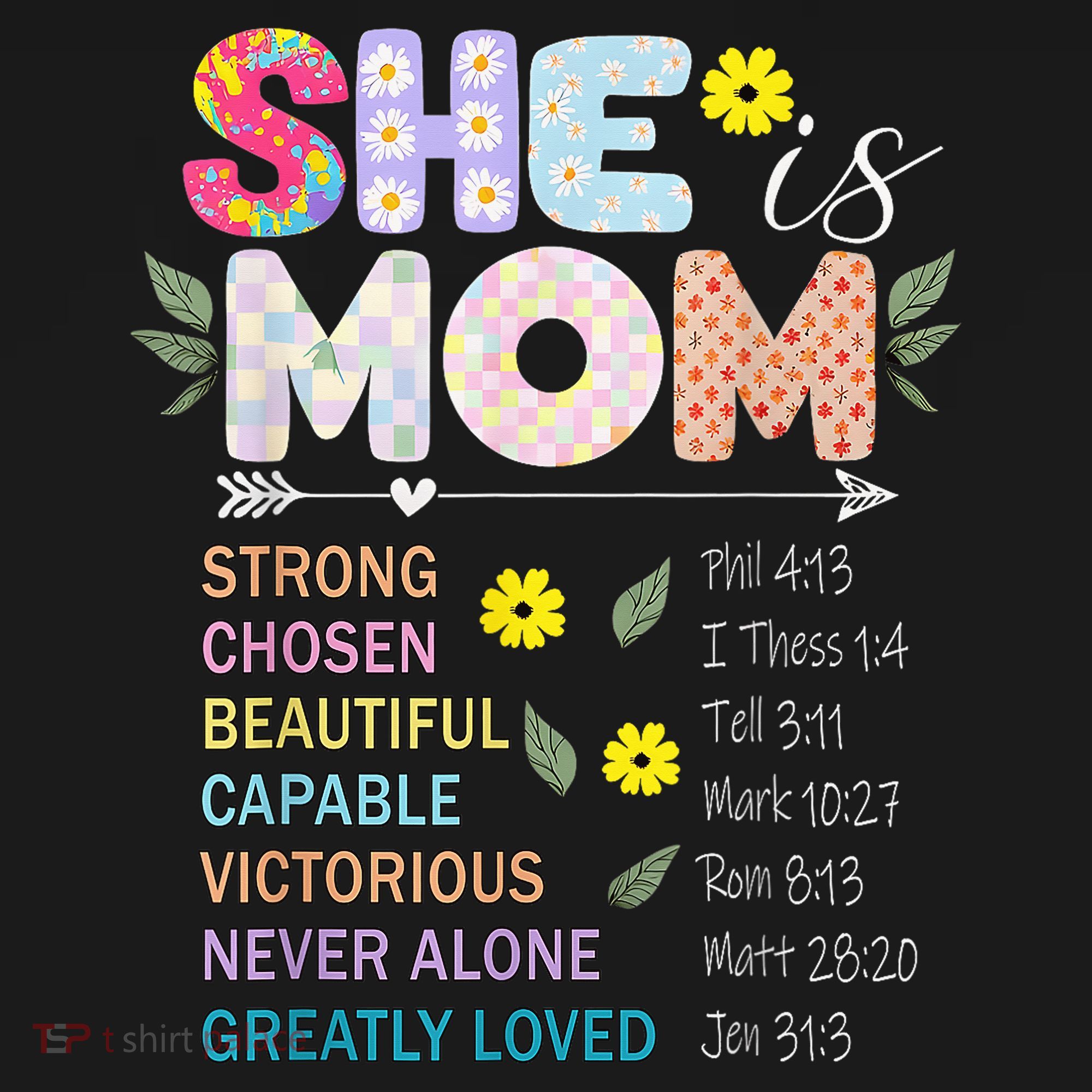 She Is Mom Christian Jesus Mother'S Day Flower Blessed Mom Mousepad