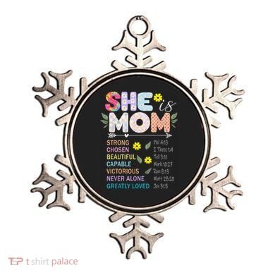 She Is Mom Christian Jesus Mother'S Day Flower Blessed Mom Ornament
