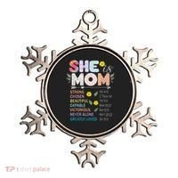 She Is Mom Christian Jesus Mother'S Day Flower Blessed Mom Ornament thumb 0