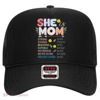 She Is Mom Christian Jesus Mother'S Day Flower Blessed Mom Hat thumb 0