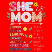 She Is Mom Christian Jesus Mother'S Day Flower Blessed Mom Santa Hat thumb 1