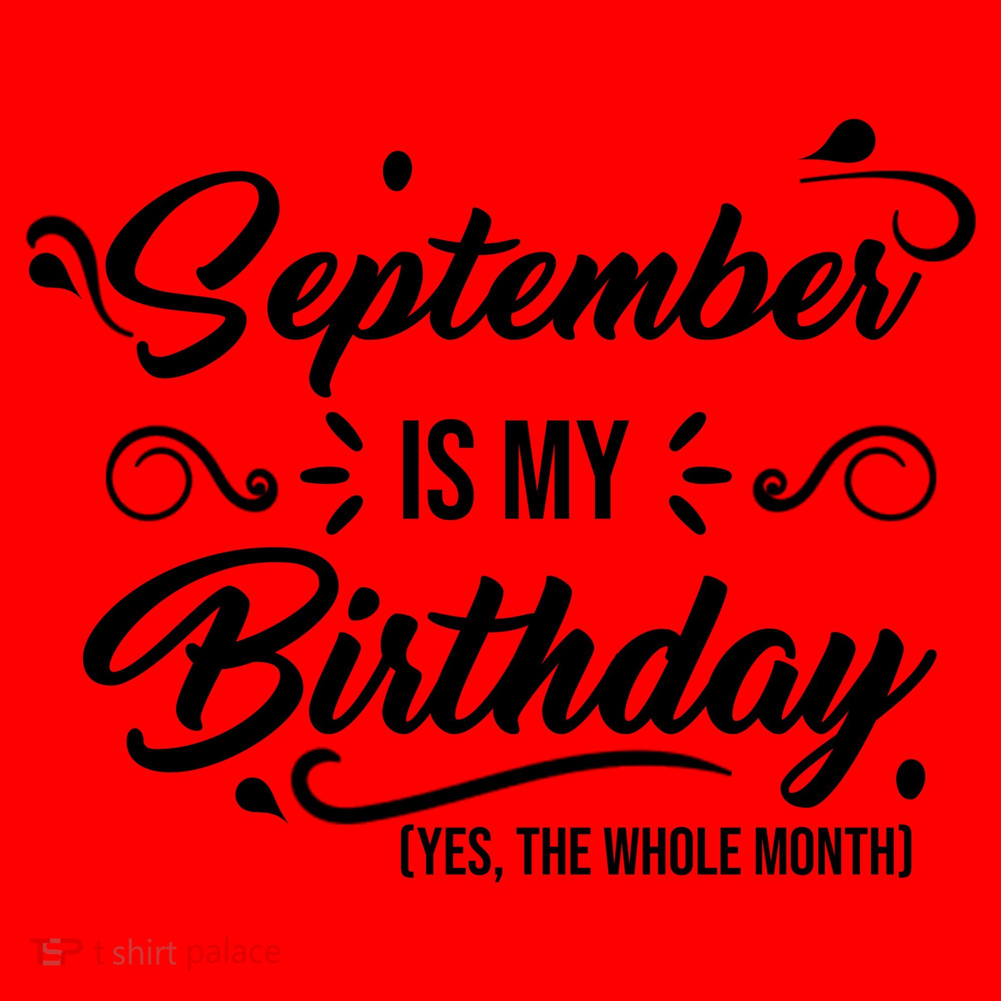 September Is My Birthday Yes The Whole Month Birthday Santa Hat