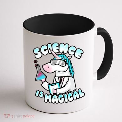 Science Is Magical Lab Unicorn Funny Coffee Mug back