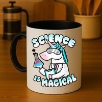 Science Is Magical Lab Unicorn Funny Coffee Mug thumb 4