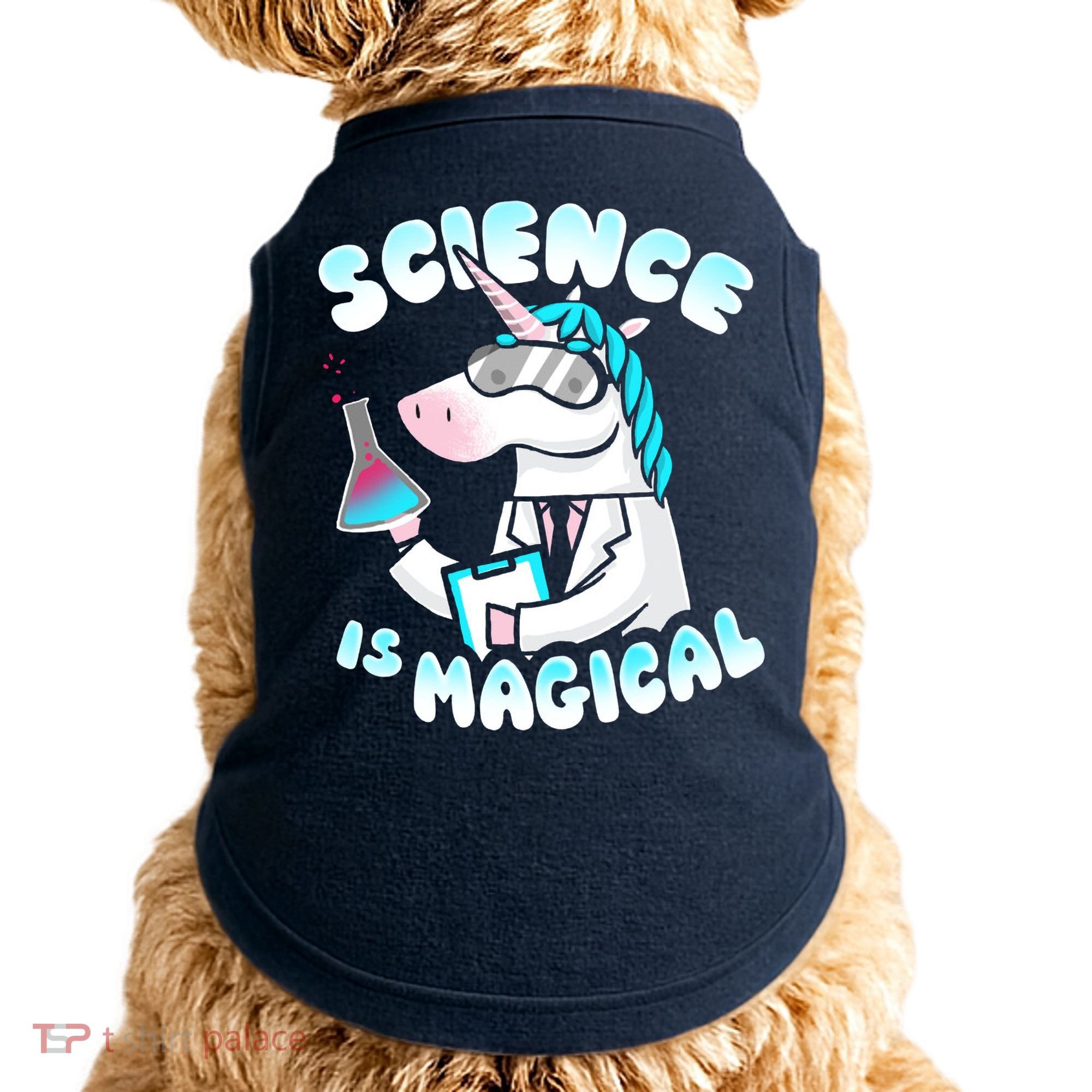 Science Is Magical Lab Unicorn Funny Doggie Tank