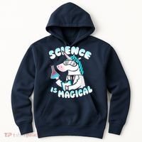Science Is Magical Lab Unicorn Funny Hoodie thumb 0