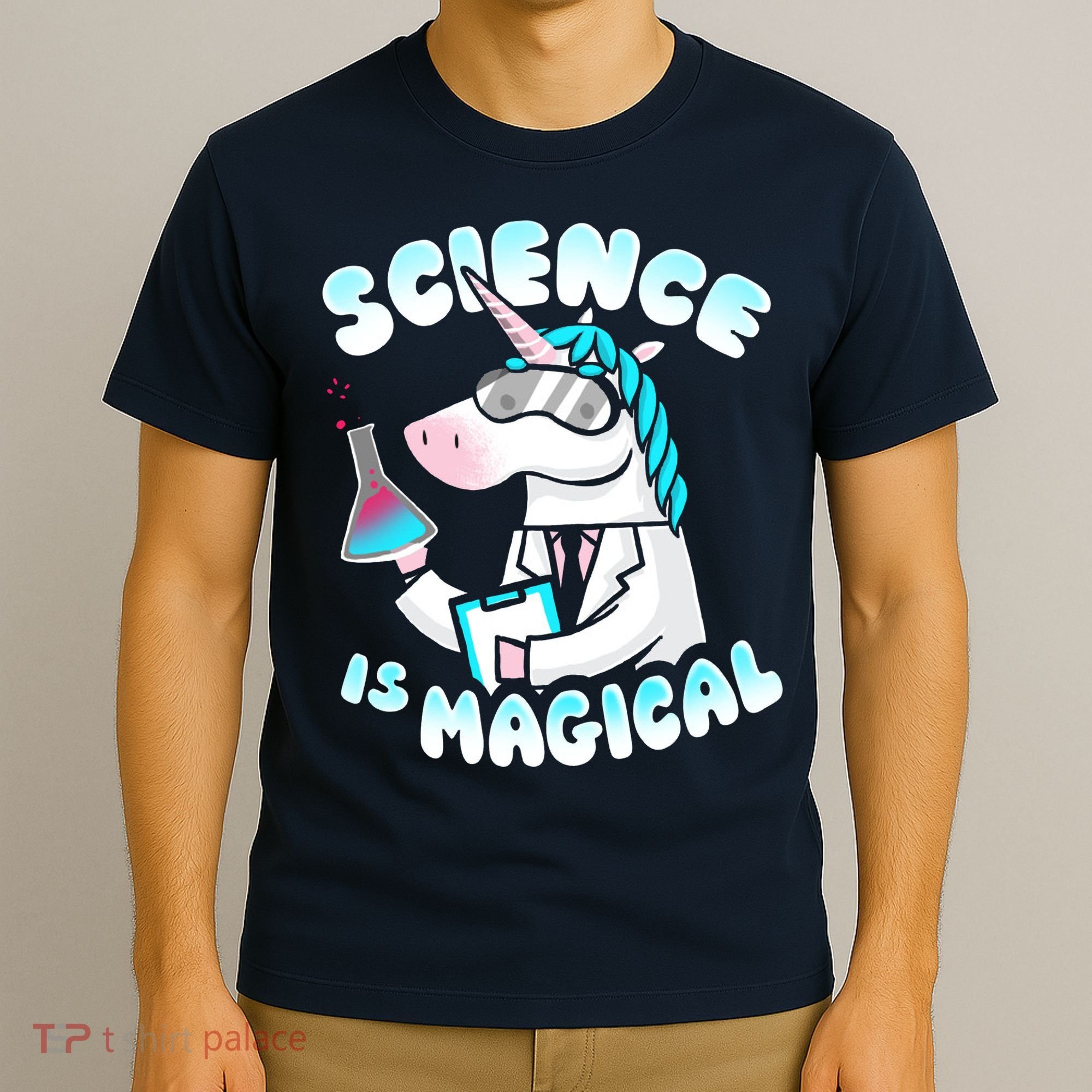 Science Is Magical Lab Unicorn Funny T-Shirt