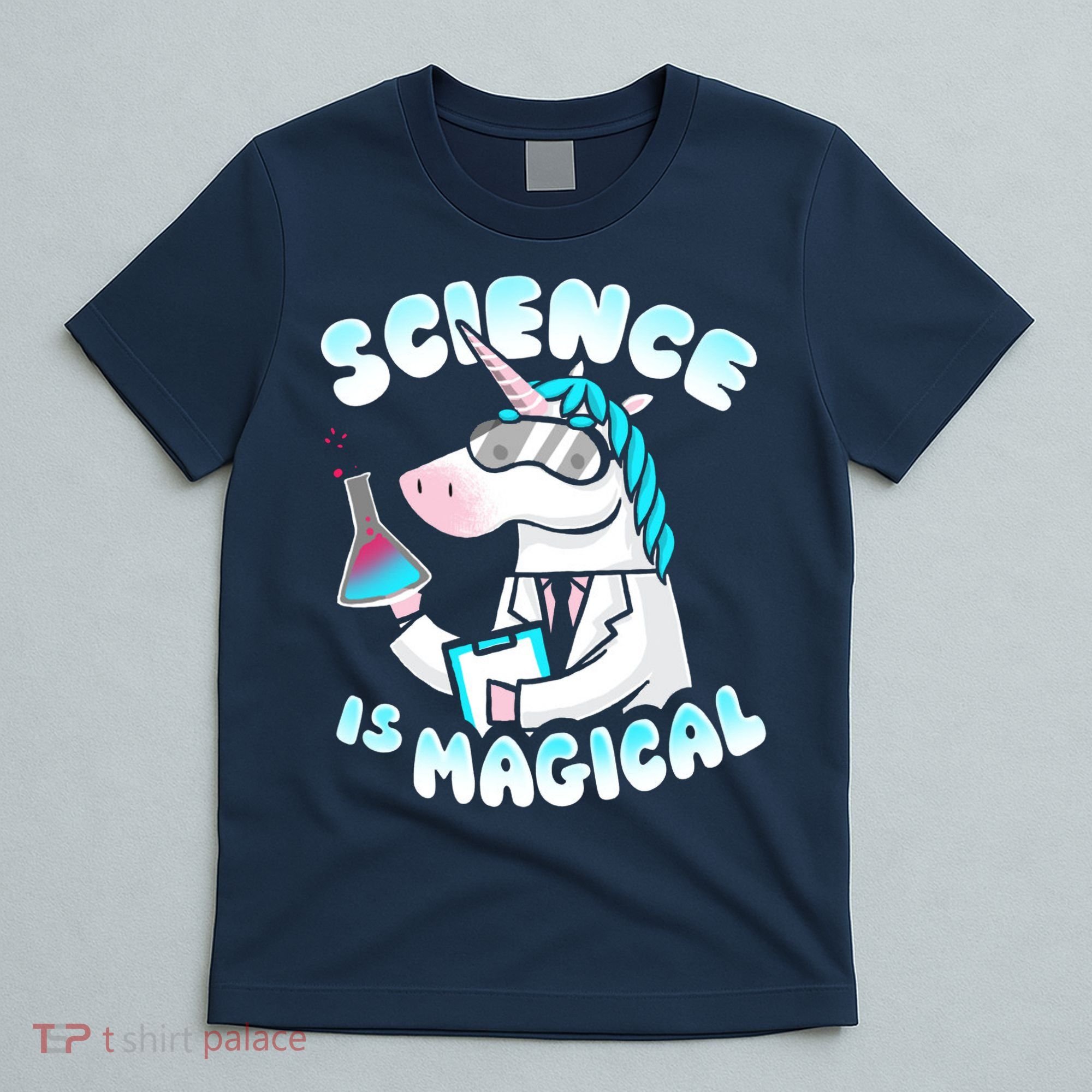 Science Is Magical Lab Unicorn Funny T-Shirt