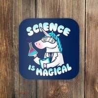 Science Is Magical Lab Unicorn Funny Coaster thumb 0