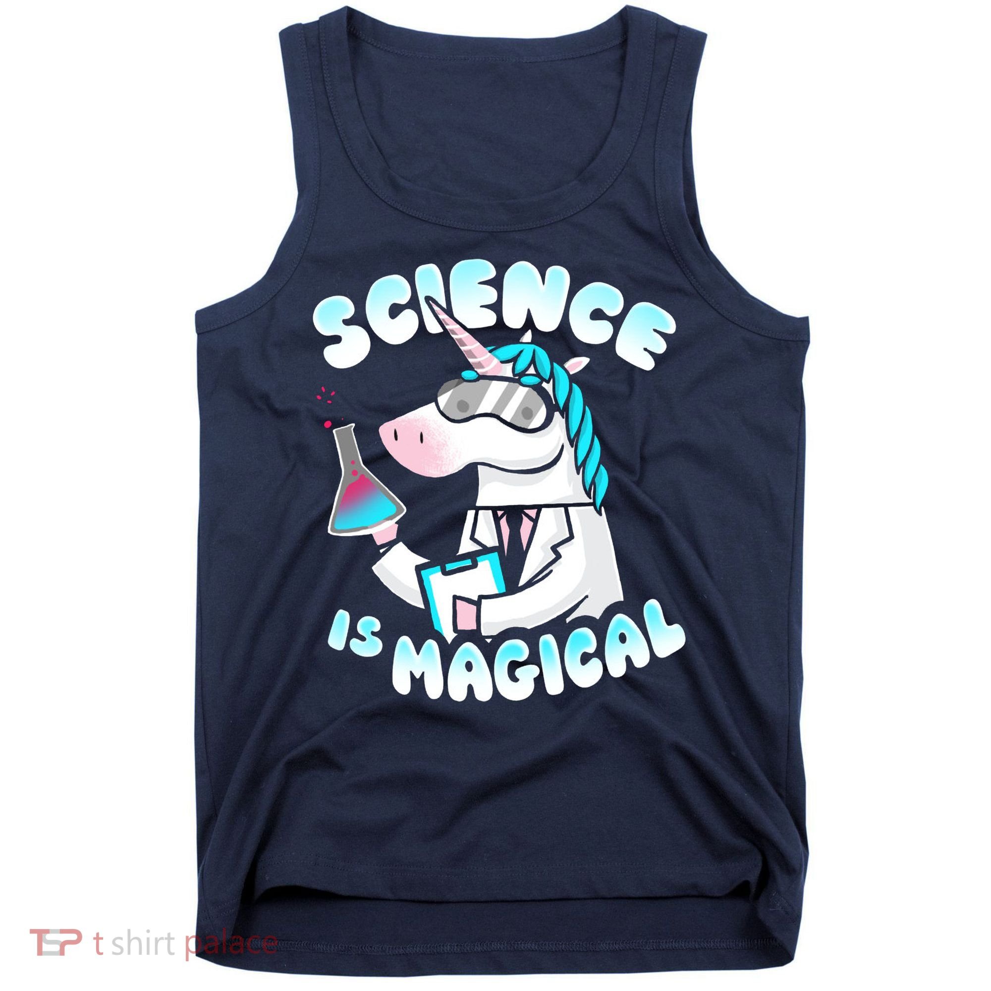 Science Is Magical Lab Unicorn Funny Tank Top