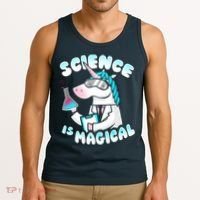 Science Is Magical Lab Unicorn Funny Tank Top thumb 3