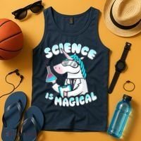 Science Is Magical Lab Unicorn Funny Tank Top thumb 4