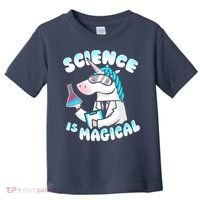Science Is Magical Lab Unicorn Funny Toddler T-Shirt thumb 0